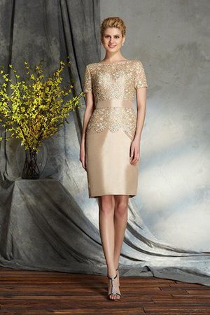 Abito Mamma Sposa Largo con Manica Corte Corto con Applique Tubino