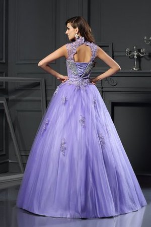 Abito Quinceanera Senza Maniche A Terra Ball Gown Lupetto Lungo