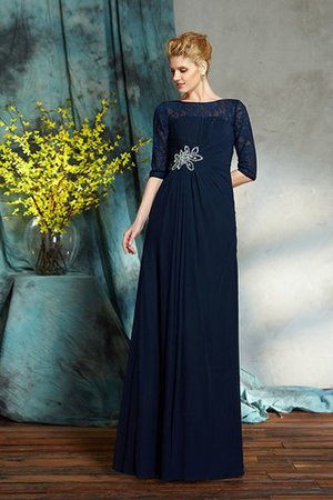 Abito Mamma Sposa Senza Maniche in Chiffon Lungo A Terra Principessa