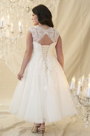 Abito da Sposa Elegante Buco Della Serratura Schiena Romantico Alla Caviglia A-Line