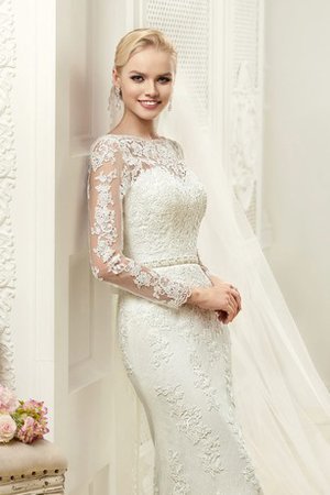 Abito da Sposa Tubino Lunghi Stravagante Sexy con Applique