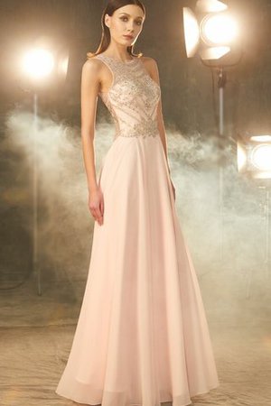 Abito da Sera A-Line A Terra Naturale in Chiffon Principessa