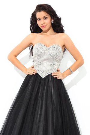 Abito Quinceanera Cuore Ball Gown A Terra con Paillette Senza Maniche