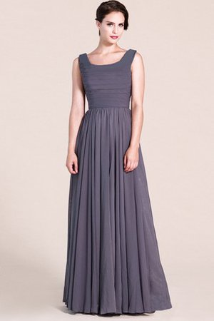 Abito da Damigella Stravagante con Increspato con Increspature in Chiffon A Terra