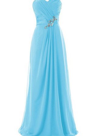 Abito da Ballo Cerniera A-Line A Terra in Chiffon Alta Vita