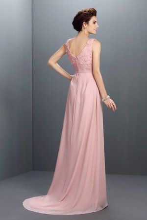 Abito da Ballo A-Line Cerniera in Chiffon Principessa Lungo