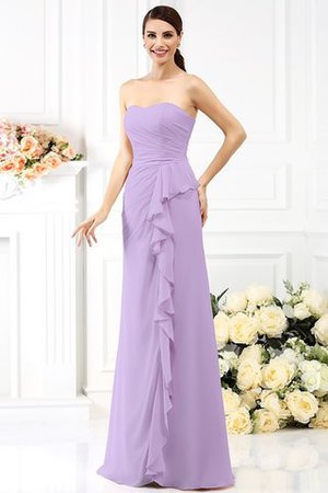 Abito da Ballo in Chiffon Principessa con Piega Cuore Senza Maniche