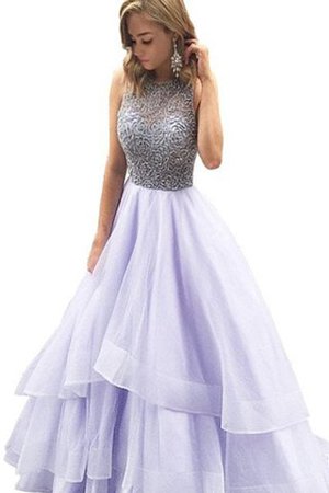 Abito Quinceanera A Terra con Perline Ball Gown in Organza Tondo