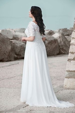 Abito da Sposa Sogno in Pizzo con Piega Elegante in Chiffon