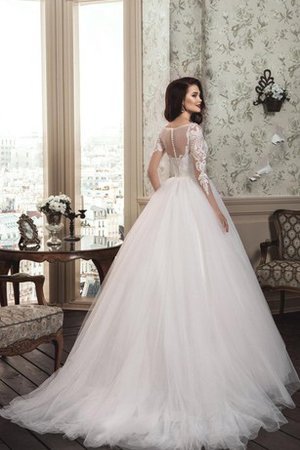 Abito da Sposa Principessa Senza Maniche in Pizzo Barchetta Elegante