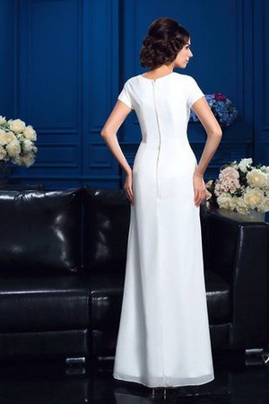 Abito Mamma Sposa in Chiffon A-Line Asimmetrici Cerniera Alta Bassa