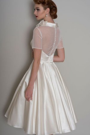 Abito da Sposa Lupetto Moda in Raso con Piega Vintage