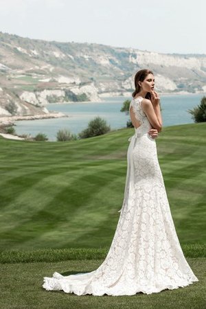 Abito da Sposa Bordo Ondulato con Fusciacca Stravagante Sexy Sirena