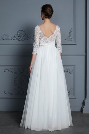 Abito da sposa piuttosto a-line lungo principessa cerniera favola