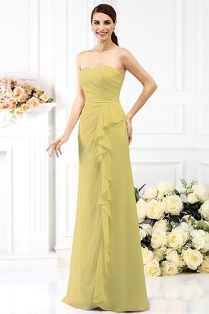 Abito da Ballo in Chiffon Principessa con Piega Cuore Senza Maniche