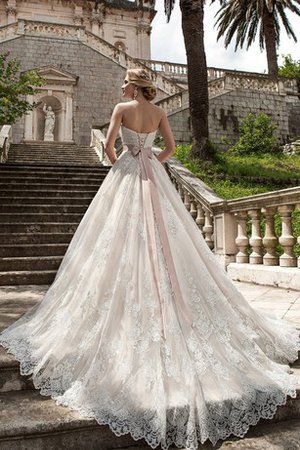 Abito da Sposa Cuore con Perline Lungo Senza Maniche A-Line