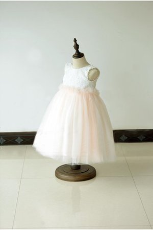 Abito da Cerimonia Bambini Tondo Lunghi in Tulle con Fiore Alla Caviglia