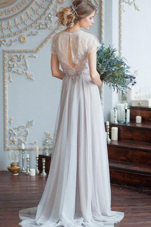 Abito da Sposa A Terra Cappellino in Pizzo in Tulle Formale E Informale