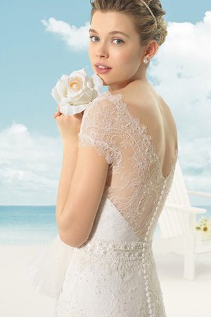 Abito da Sposa Shiena Sheer All Aperto con Perline tradizionale a Riva