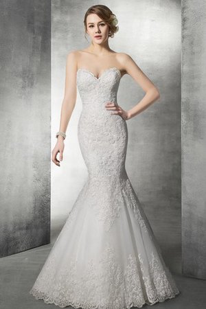 Abito da Sposa con Applique Senza Maniche Sexy Cuore in Pizzo