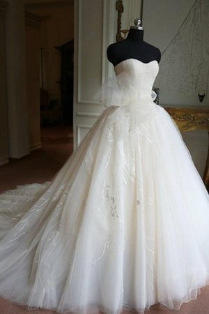 Abito da Sposa Buco Della Serratura Schiena Cuore in Pizzo Senza Maniche con Applique