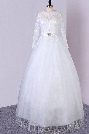 Abito da Sposa in Tulle con Paillette Conservatore A-Line in Paillette