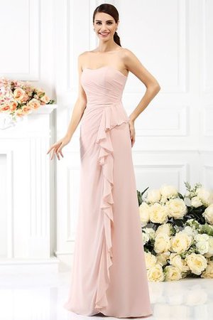 Abito da Ballo in Chiffon Principessa con Piega Cuore Senza Maniche