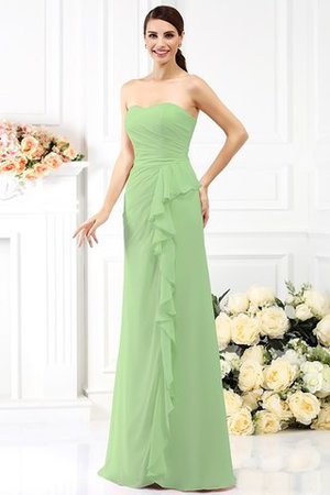 Abito da Ballo in Chiffon Principessa con Piega Cuore Senza Maniche