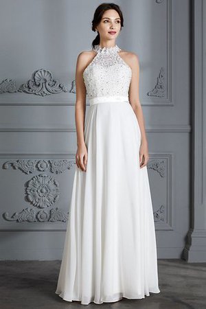 Abito da Sposa Principessa Senza Maniche in Chiffon A Terra A-Line