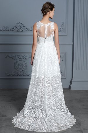 Abito da sposa asimmetrici semplice shiena sheer modo principessa lungo