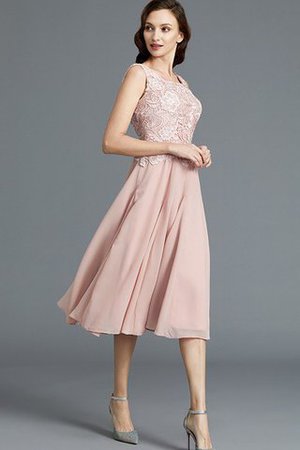 Abito Mamma Sposa in Chiffon A-Line Tondo Principessa Sotto Ginocchio