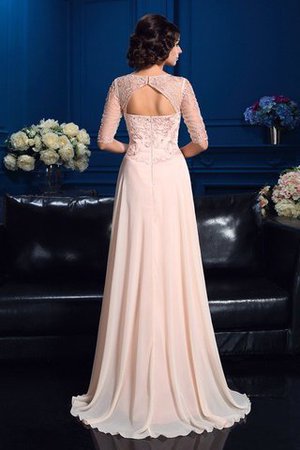 Abito Mamma Sposa Spazzola Treno Principessa in Chiffon A-Line con Perline