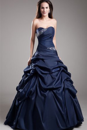 Abito Quinceanera in Taffeta Ball Gown con Perline A-Line con Increspato