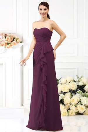 Abito da Ballo in Chiffon Principessa con Piega Cuore Senza Maniche