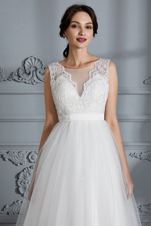 Abito da Sposa Senza Maniche Principessa A-Line V-Scollo Spazzola Treno