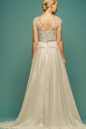 Abito da Sposa in Tulle Vintage con Fiocco A Terra tradizionale