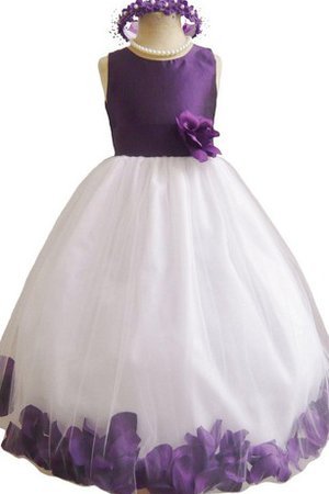 Abito da Cerimonia Bambini Tondo con Fiocco Naturale Ball Gown decorato