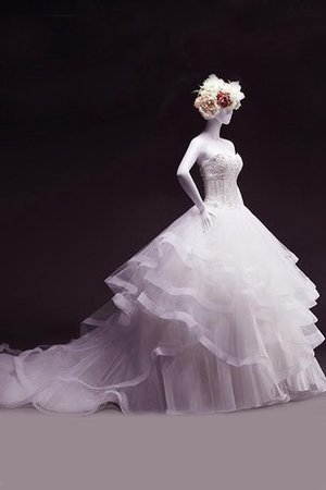 Abito da Sposa Cuore in Raso in Organza in Chiffon A-Line