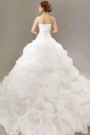 Abito da sposa pomposo pudica gioiello corpetto accentato lunghi sogno singolo