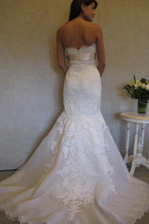 Abito da Sposa Sexy in Organza con Fusciacca in Pizzo Cerniera