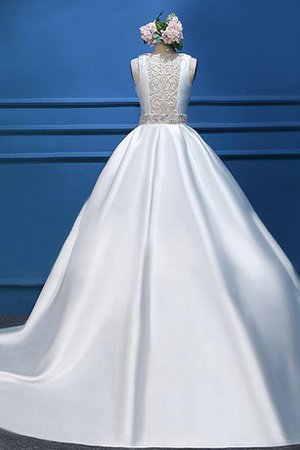 Abito da Sposa Cappellino con Fusciacca Ball Gown Schiena Nuda con Nastro