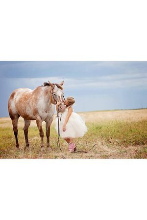 Abito da Cerimonia Bambini Radiosa con Piega in Tulle con Increspature con Fiore