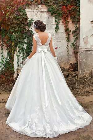 Abito da Sposa in Pizzo Senza Maniche Radiosa A Terra Retro