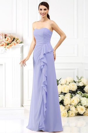 Abito da Ballo in Chiffon Principessa con Piega Cuore Senza Maniche