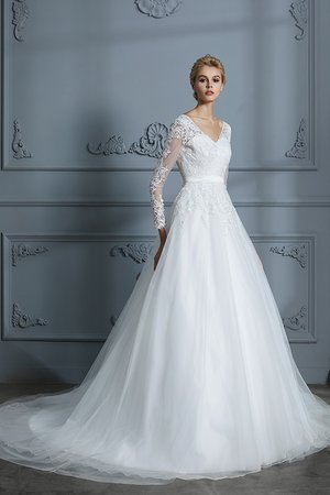 Abito da sposa dolce classico in tulle naturale sogno pudica