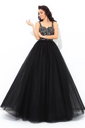 Abito Quinceanera Naturale Lungo Senza Maniche A Terra Ball Gown